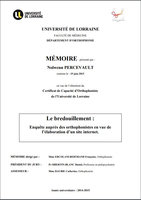 Memoire de Nolwenn Percevault
